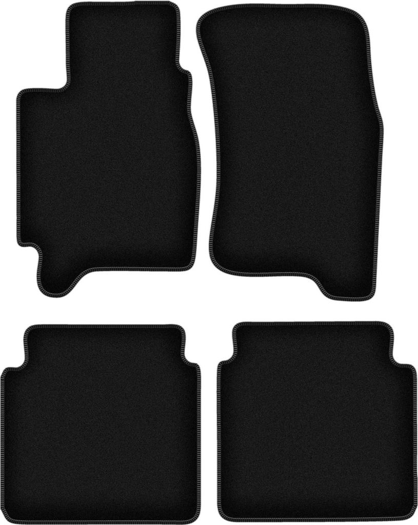 Wielganizator Velours-Autoteppiche – passend für Subaru Legacy II (Kombi, Limousine, Bj. 1993-1998) – schwarz, passgenau, mit Befestigungen s...