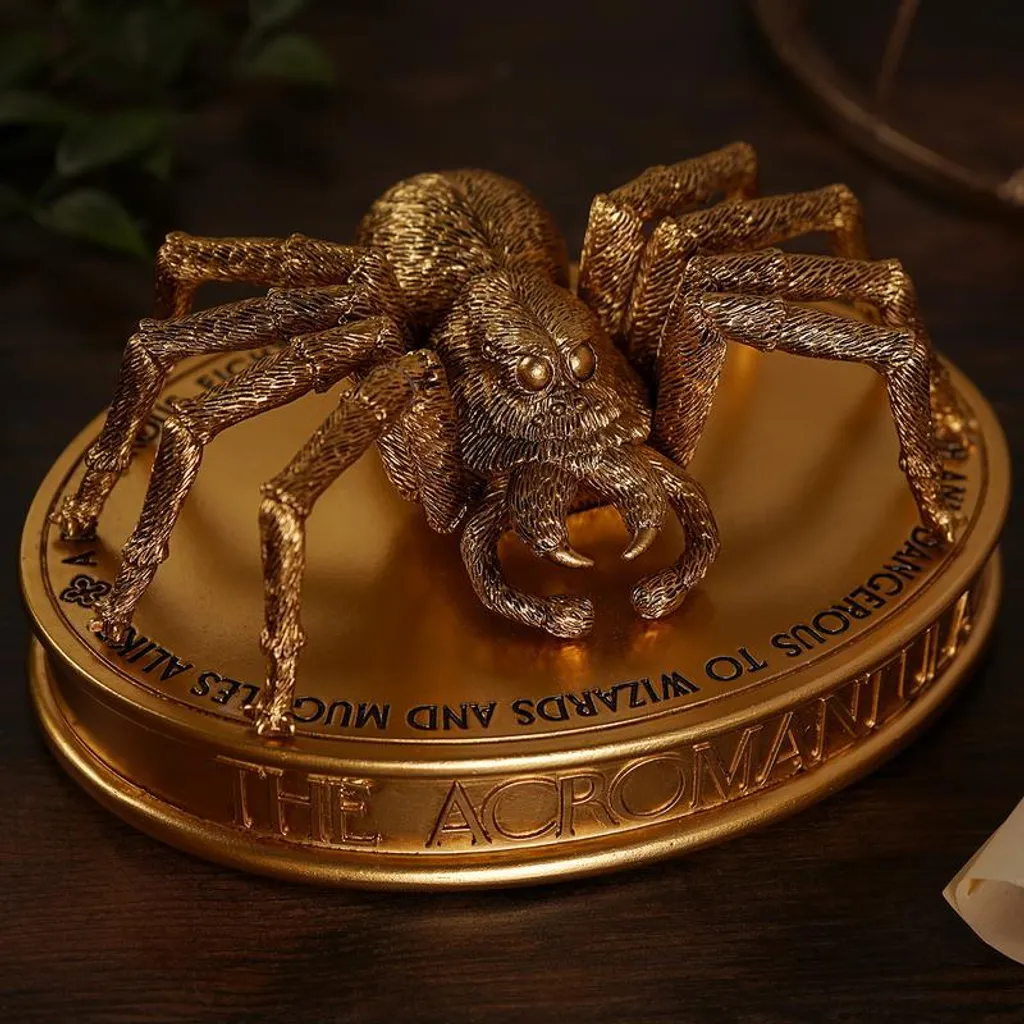 Figurine Aragog Harry Potter dorée : statue décorative Wizarding World - 4