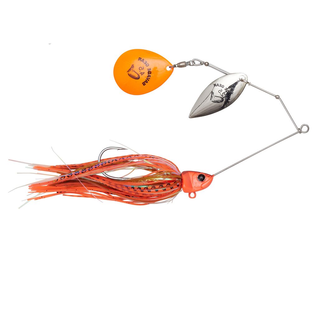 Savage Gear Da Bush Spinnerbait, Farbe:Fluo Orange, Größe/Gewicht:14cm / 21g
