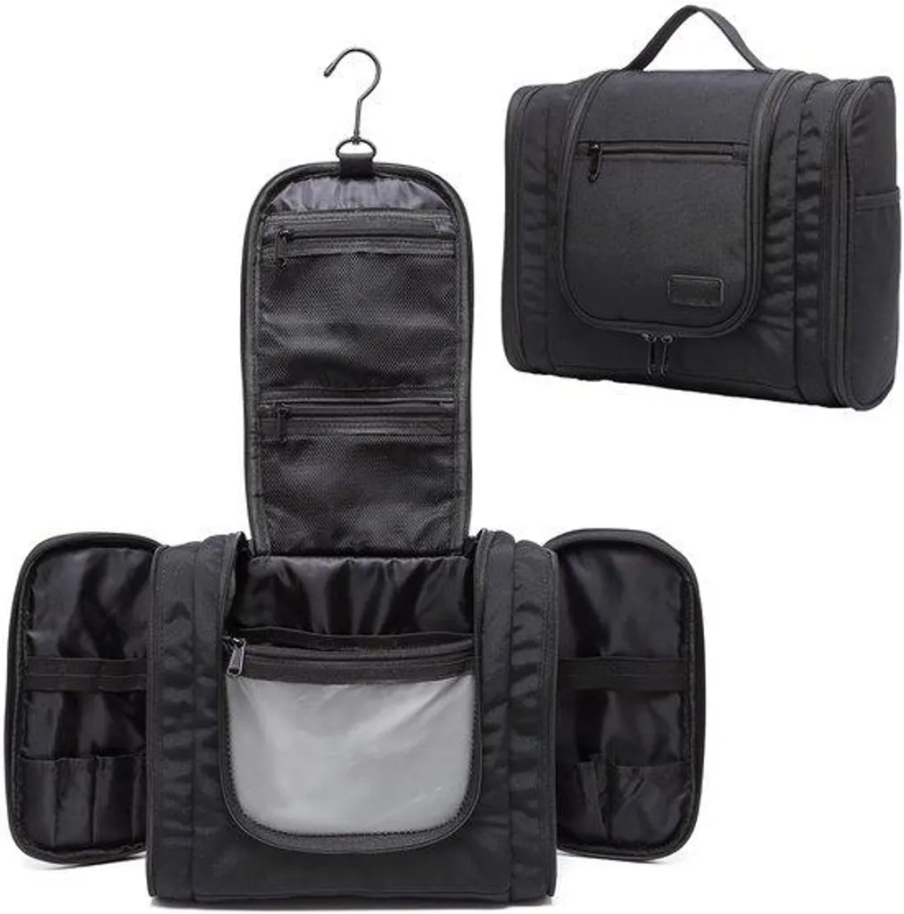 Trousse de toilette suspendue imperméable avec compartiments de voyage