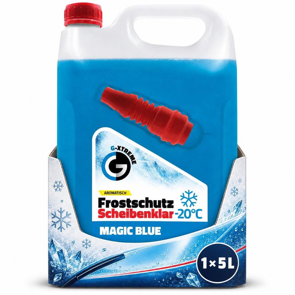G XTREME Scheibenfrostschutz Magic Blue 5L bis -20°C Produktbild  KI-generiertes Bild