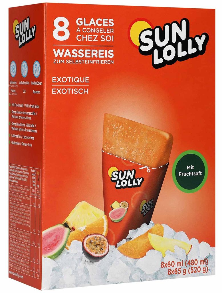 Sun Lolly Wassereis Exotisch 8er Produktbild 