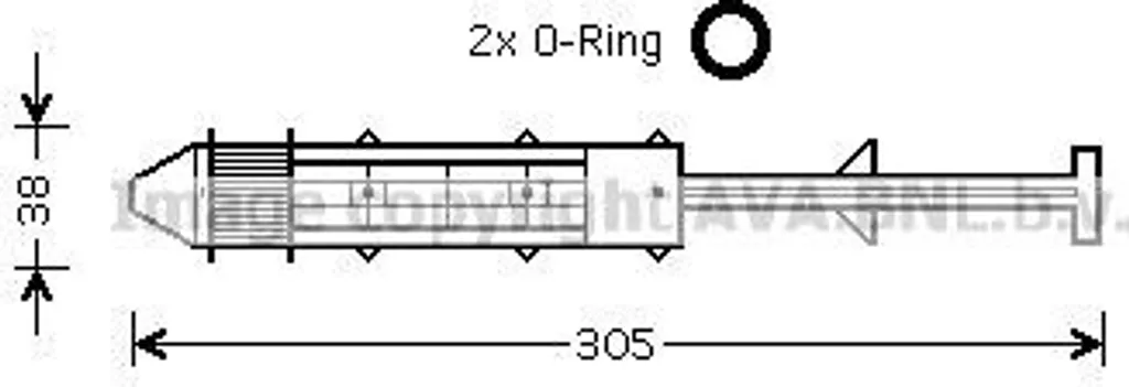 Filtre sécheur de clim pour Ford Galaxy, Alhambra et Sharan - Réf VND075