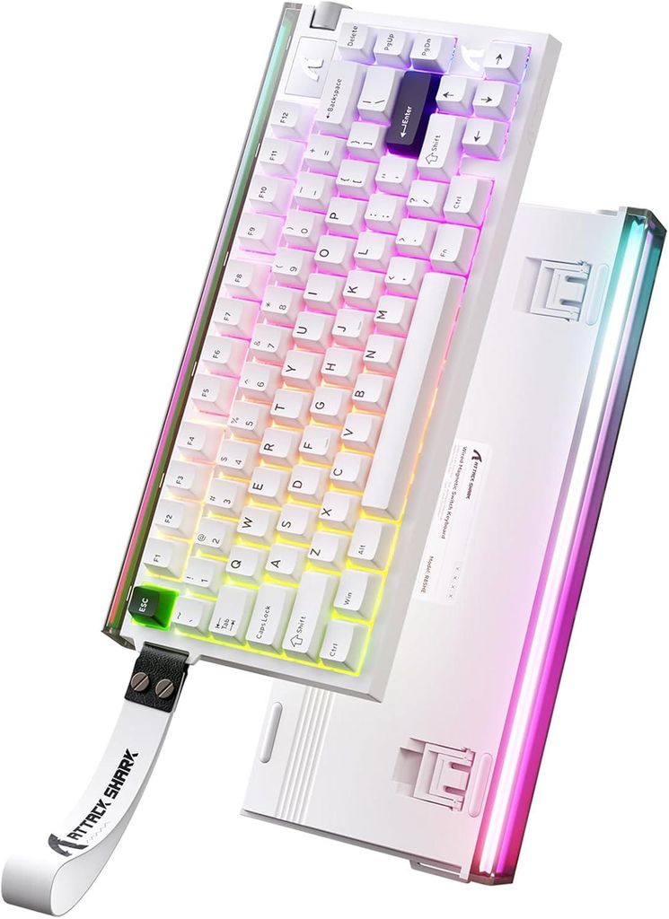 MAMBASNAKE x Attack Shark R85HE 75% Kabelgebundene Gaming-Tastatur, Magnetische Schalter, 8000Hz, 0,08ms Latenz, RGB, QWERTY, E-Sport Keyboard