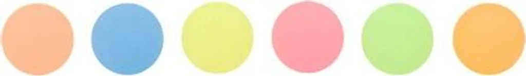 Balles rebondissantes multicolores et brillantes en caoutchouc, x5