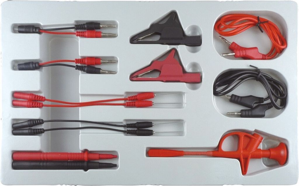 KS Tools 12/24V Diagnose Prüf- und Mess-Kabel-Satz, 13-tlg.