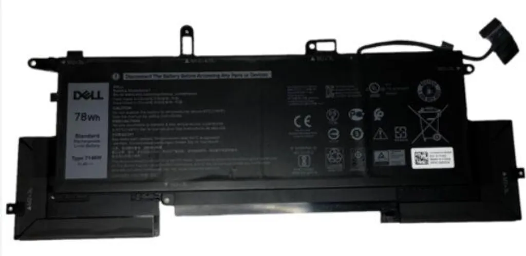 Batterie interne Dell 78Wh rechargeable pour remplacement ordinateur Dell
