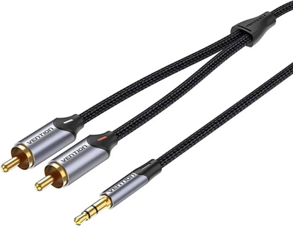 Cavo Audio RCA-Jack 8 Metri Vention BCNBK Grigio | Lunga Distanza
