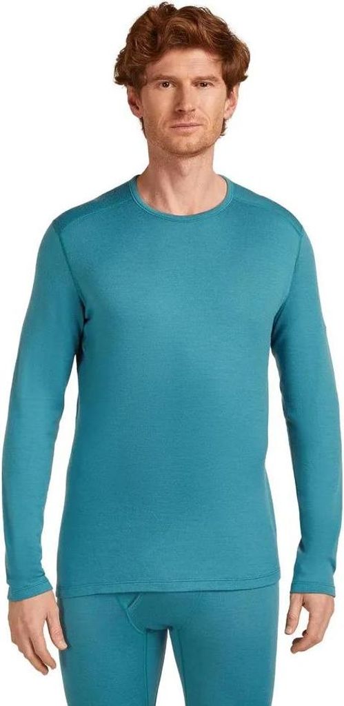 Icebreaker Merino 260 Tech Crewe Langarm-baselayer Blau M Herren Blau M