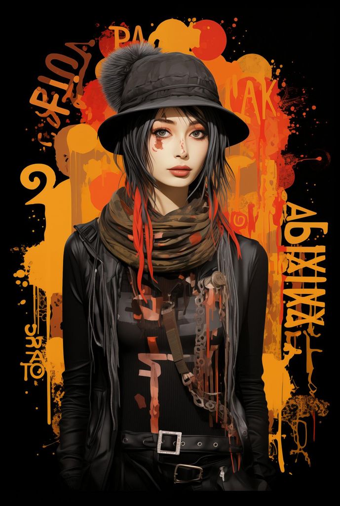 Poster 61x91,5cm Rebellin aus der Kleinstadt