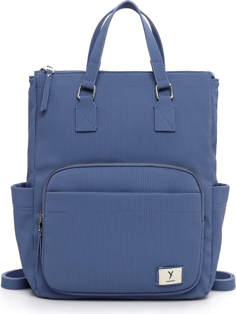 Sac à dos SURI FREY bleu denim : fini le mal de dos avec ce city backpack