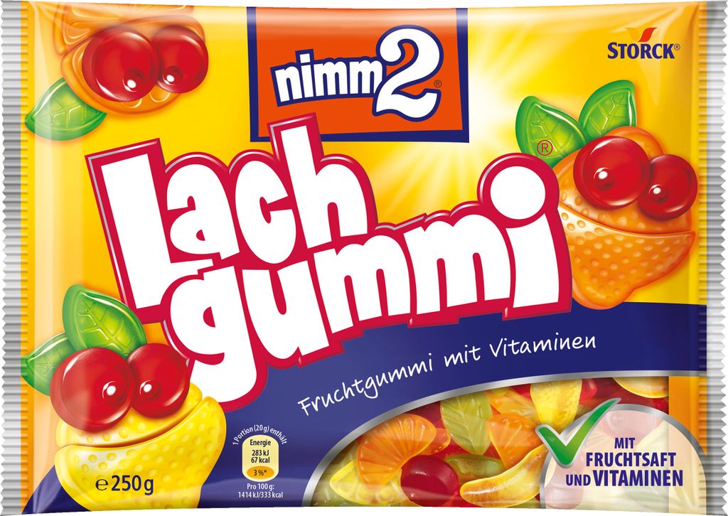 nimm2 Guma łososiowa - Guma owocowa z witaminami - 250g Zdjęcie produktu 