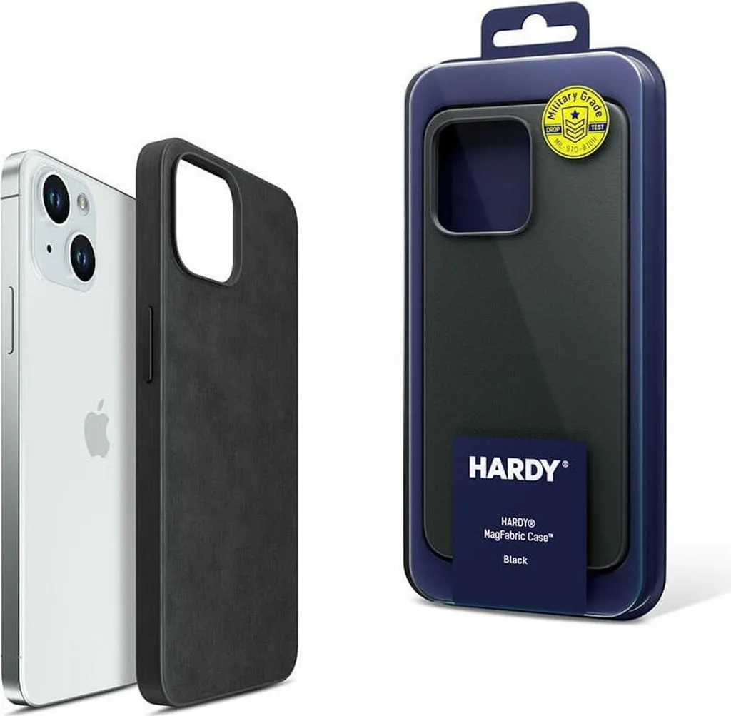 Elegante Custodia iPhone 15 3mk HARDY MagFabric Nero - Stile e MagSafe