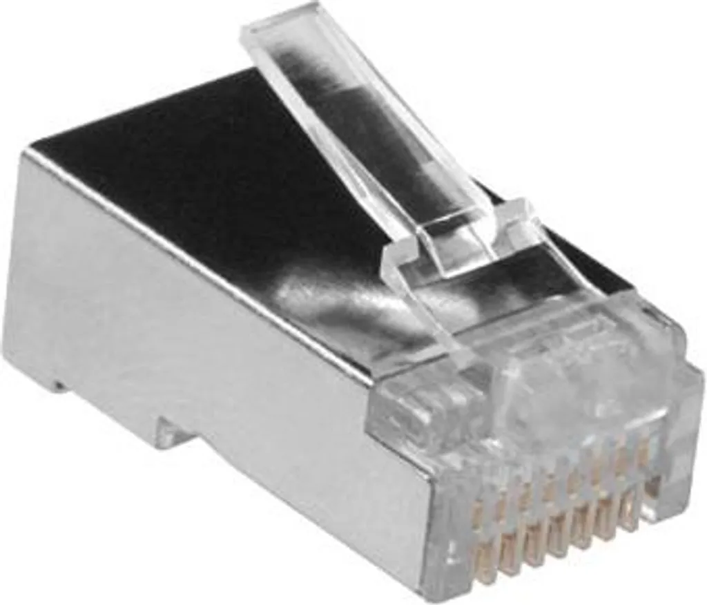 Fiche RJ45 Blindée ACT pour Câble Ethernet Solide et Réseau de Données