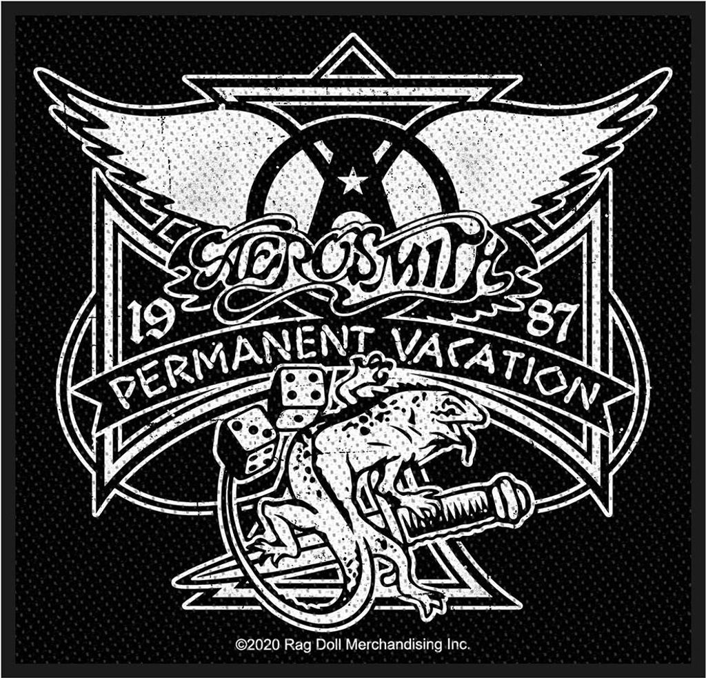 Aerosmith Permanent Vacation (Retail Pack) Aufnäher zum Aufnähen 100 x 100 mm