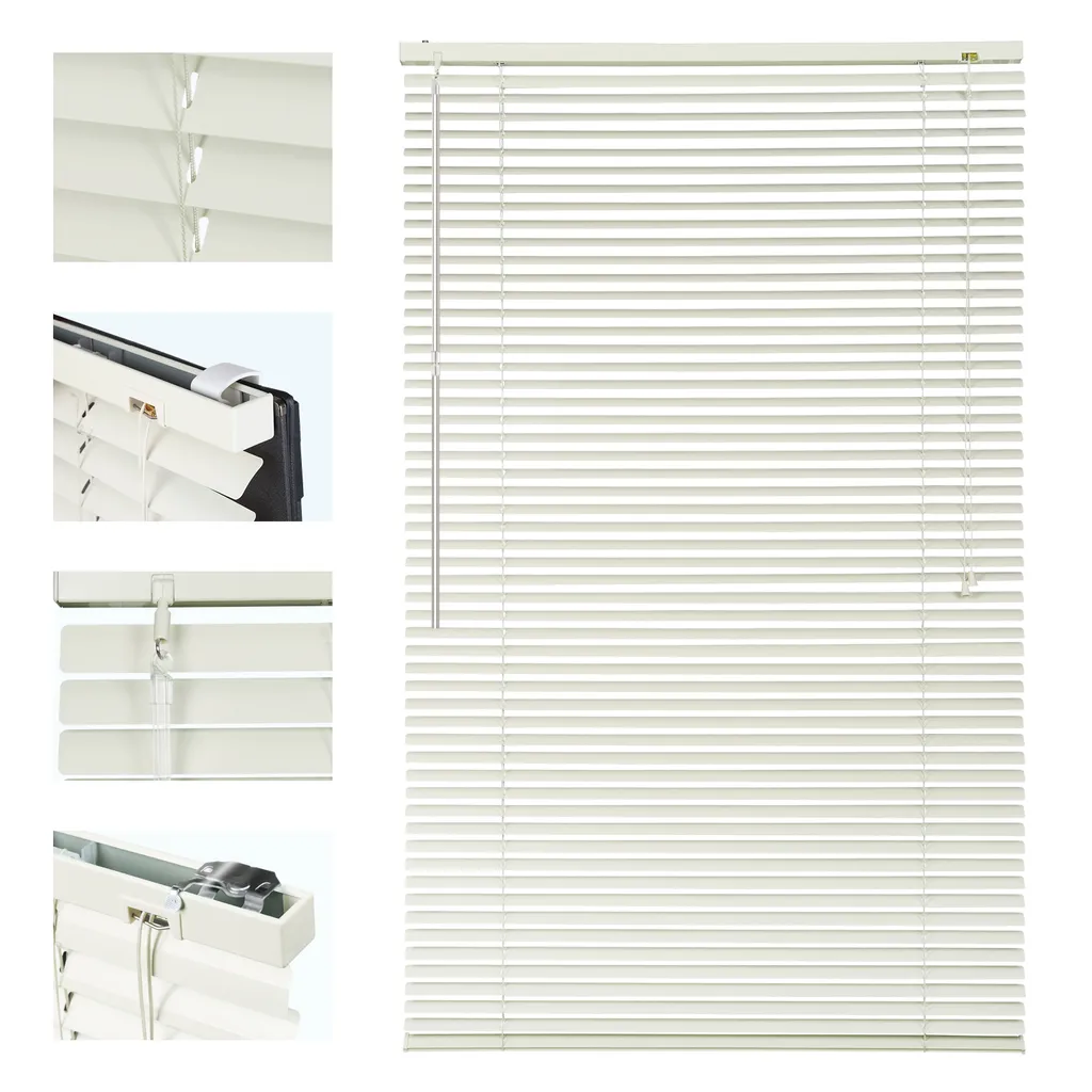 Store Vénitien Aluminium sans percer 90x220 cm avec lamelles de 25 mm