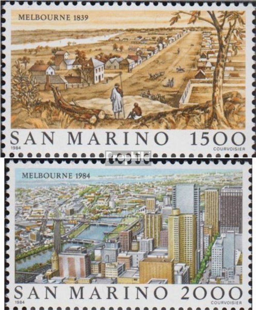Briefmarken San Marino 1984 Mi 1301-1302 (kompl.Ausg.) postfrisch Weltstädte - Melbourne