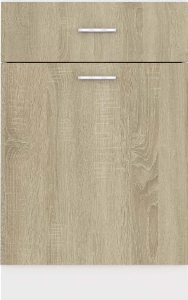 vidaXL Szafka z szufladami dąb sonoma 50x46x81,5 cm Zdjęcie produktu 6