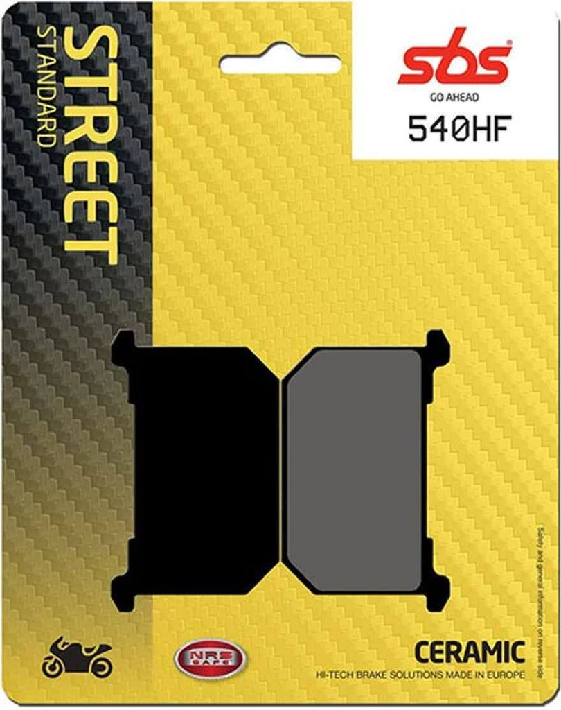 Bremsbelag SBS 540HF (Satz pro Scheibe) Street Ceramic