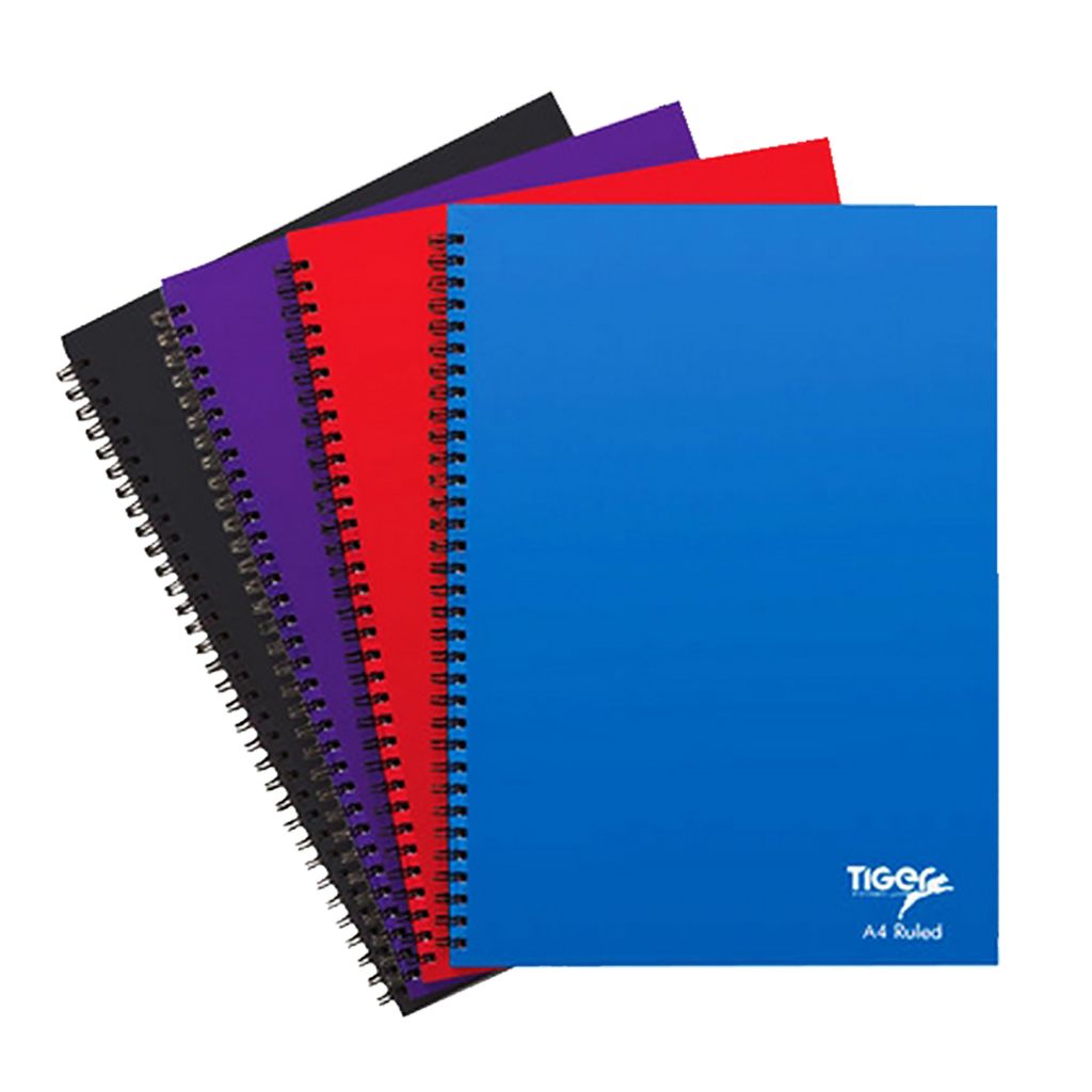 Tiger Stationery - Notizbücher Ringgebunden SG14694 (A5) (Schwarz/Blau/Violett)