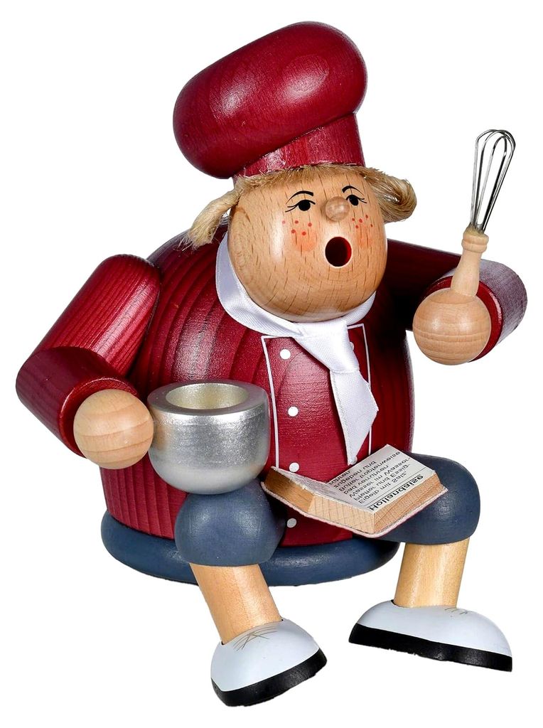 Räuchermännchen Küchenchefin - Kantenhocker - 17 cm