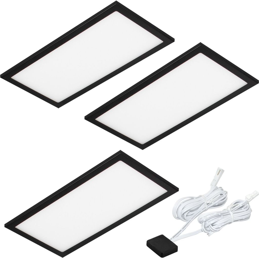 LED Unterbauleuchte Küche 3x6 W, Küchenleuchte Basso, IR-Schalter