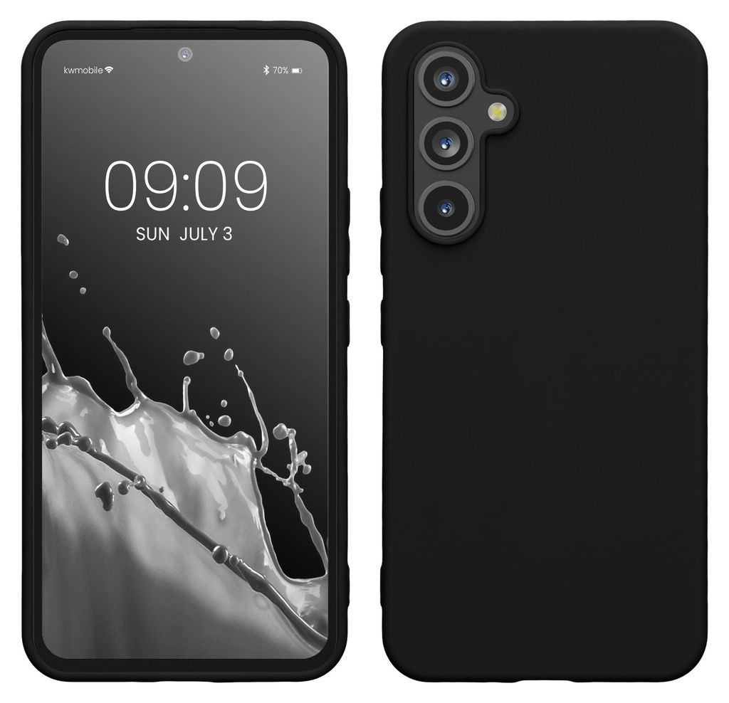 kwmobile Handyhülle für Samsung Galaxy A54 5G Hülle - TPU Case - Kabelloses Laden - Schutzhülle Cover in Schwarz