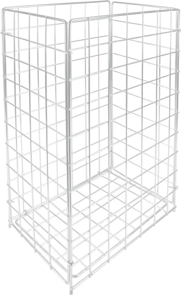 Corbeille 60L HYGOCLEAN structure métal blanche haute résistance et durable