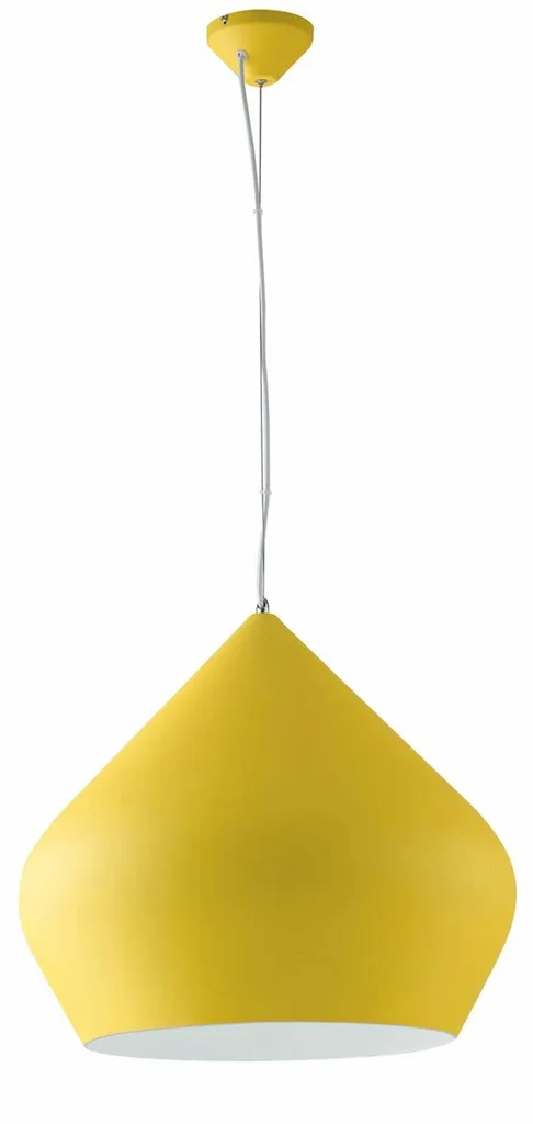 THOLOS Lustre à suspension en métal jaune design industriel chic Ø30cm