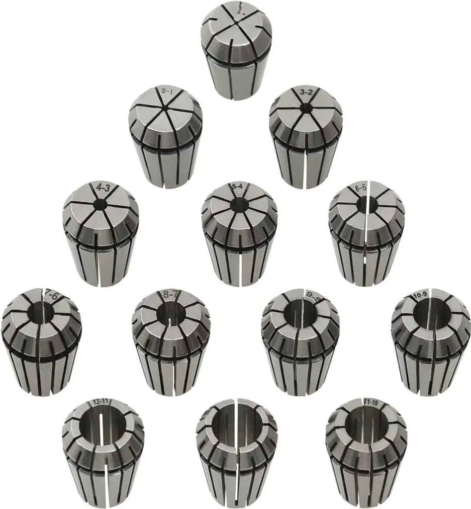 Lot de 13 pinces ER20 pour mandrin de fraiseuse et outillage de tournage