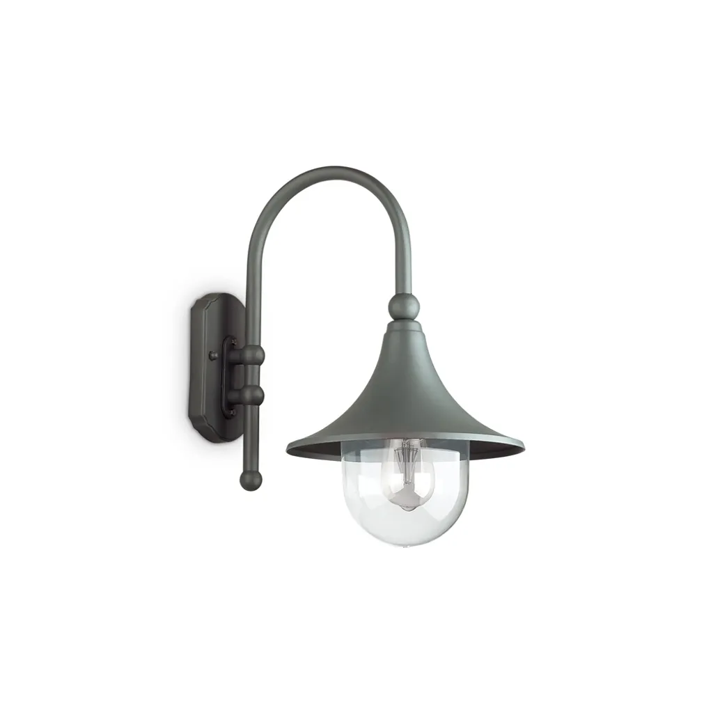 Applique E27 Dimmable IP43 Anthracite Ideal Lux CIMA 246819 Résistante