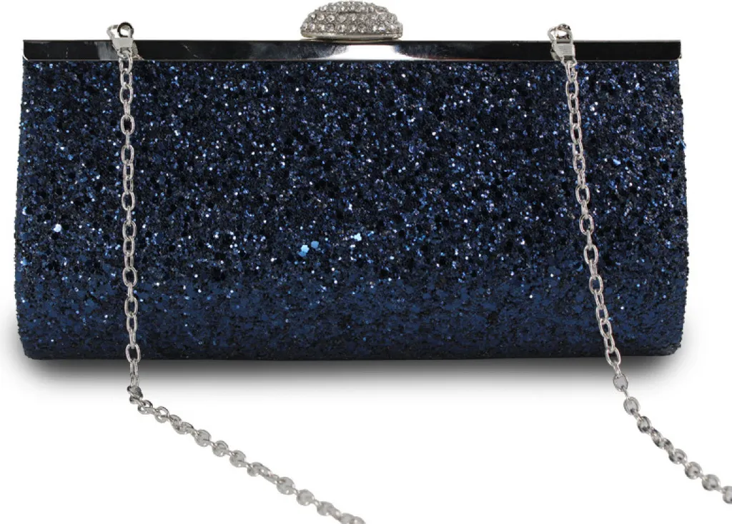 Dunkelblau Damen Clutch Glitzer Elegant Kaufland.de