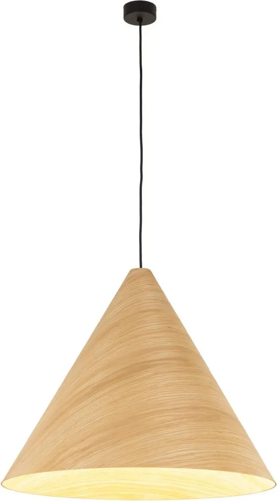 Suspension SOLIS WOOD Chêne pour Salle à Manger - Éclairage Bois de Salon