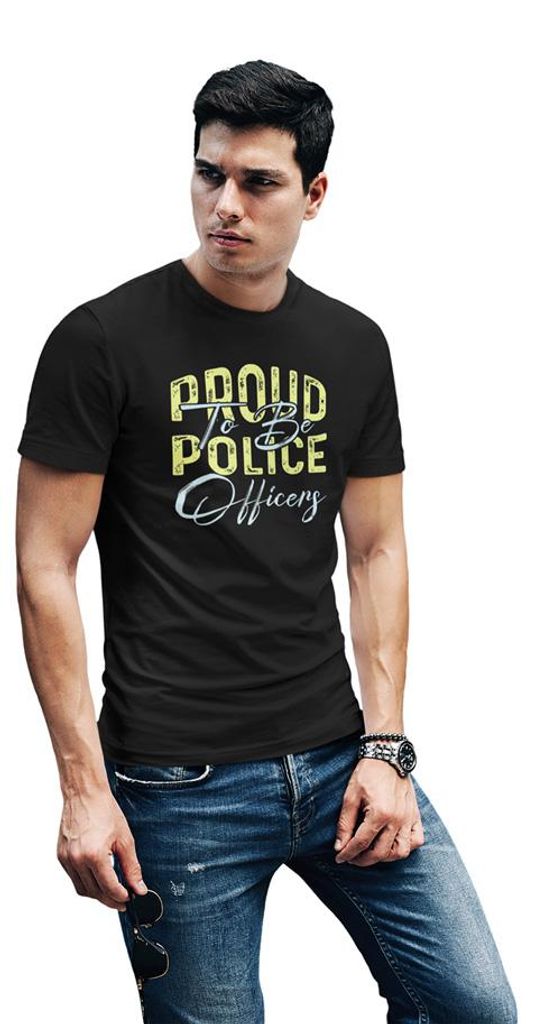 D&B Uni Polo ST00071 Police Schwarz-Größe S