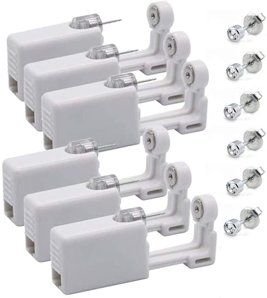6 Packungen Einweg-Ohrpiercing, Ohrpiercing-Pistole mit Produktbild 