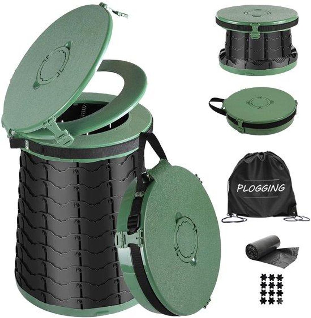 Portable und einstellbares Camping-WC für Komfort bei Reisen und Camping
