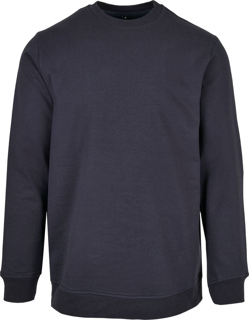 Build Your Brand Basic BB003 | Herren Basic Crewneck Regular Fit - Farbe: Navy - Größe: XXL