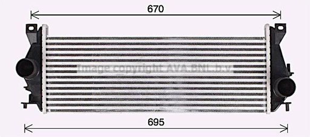 AVA AU4338 Turboladerkühler OE LR017950 kompatibel mit Defender