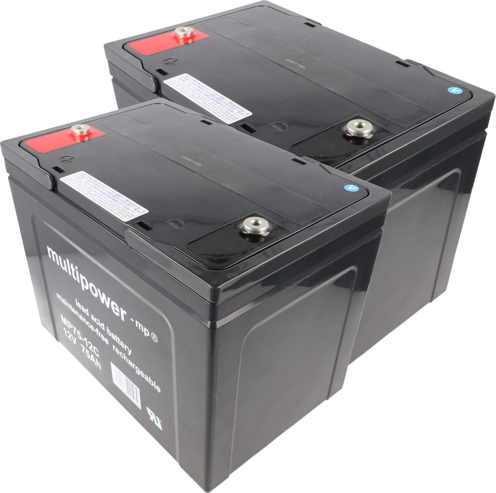 2 Stück PB Blei Akku passend für Seniorenmobil Elektromobil Produktbild 