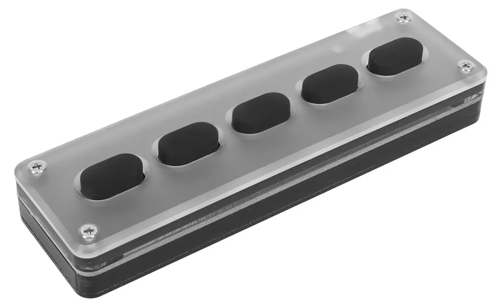 Clavier 5 touches programmable silencieux noir avec mode Bluetooth et USB