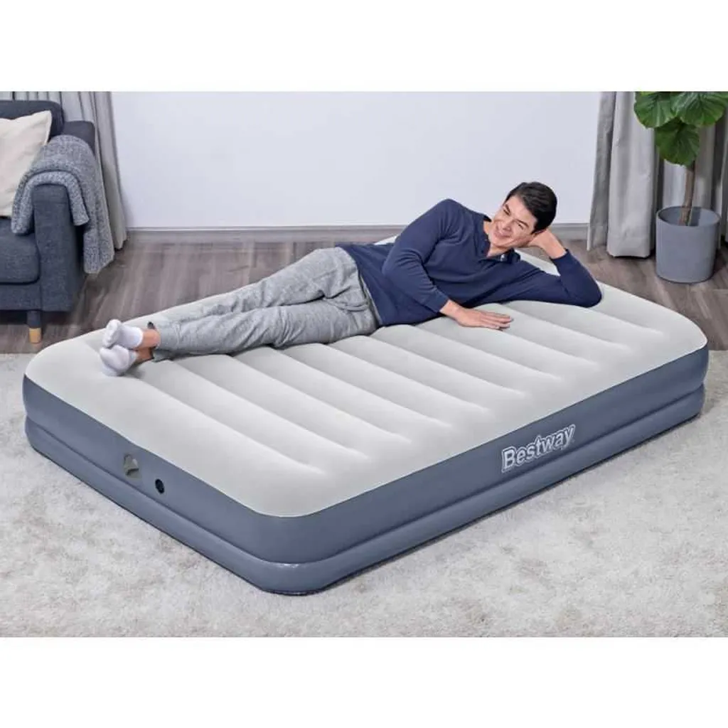Matelas gonflable TriTech résistant avec pompe sans fil intégrée 203cm - 19
