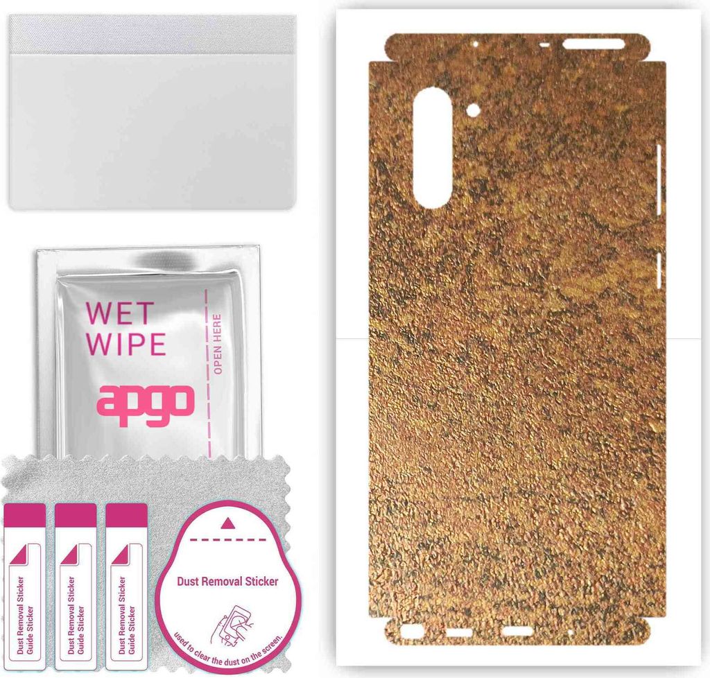 apgo Rückseite + Seiten Schutzfolie, Skin, kompatibel mit Samsung Galaxy Note 10 5G, Hinten Displayschutzfolie aus Vinylfolie, kratzfest, einfache...