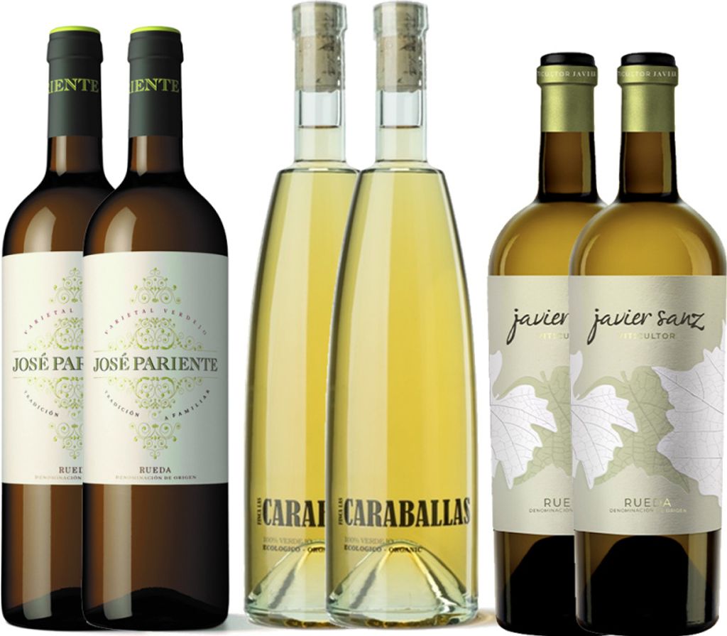 Pack 6 botellas Verdejo Weißwein Spanien 450.00 cl 13.0 %