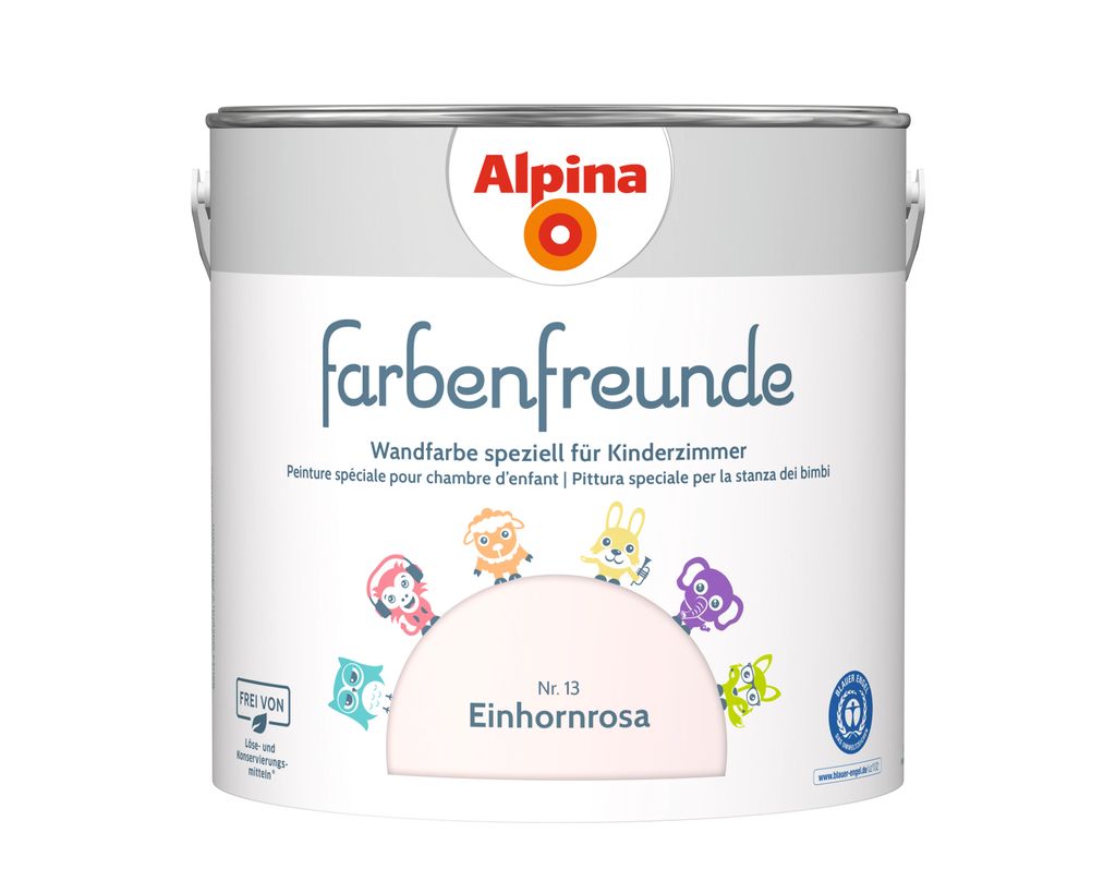 Alpina Farbenfreunde Nr. 13 einhornrosa 2,5 L matt Produktbild 