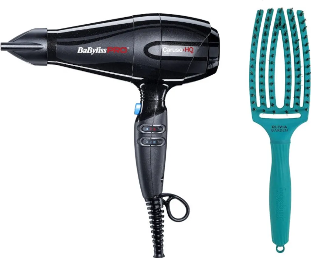 BaByliss PRO Caruso HQ Ionico + Spazzola Olivia Garden Oceano Luxury