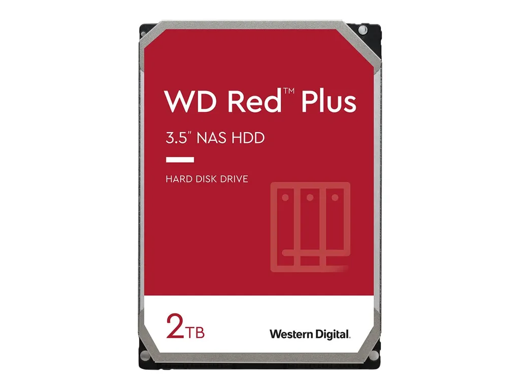 Western Digital Red Plus 2TB NAS HDD Disque Dur Interne 3.5 Pouces