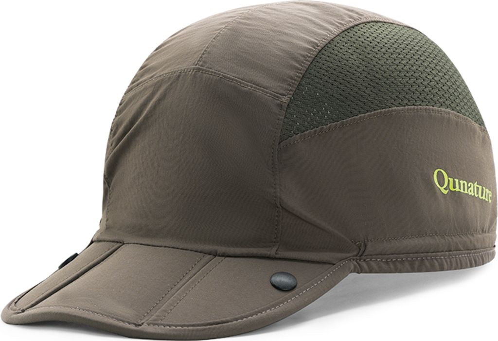 Qunature Fahrradkappe Sommer Mütze Outdoor Sports Damen Herren Radfahren Pferdeschwanz Kappe Armeegrün