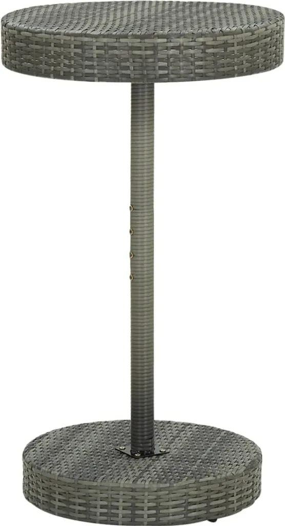Tavolo da Esterno Grigio 106x60 cm in Poly Rattan | Stile Moderno