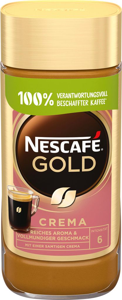 Nescafé Gold Crema | löslicher Kaffee | 200g-Glas Produktbild 4