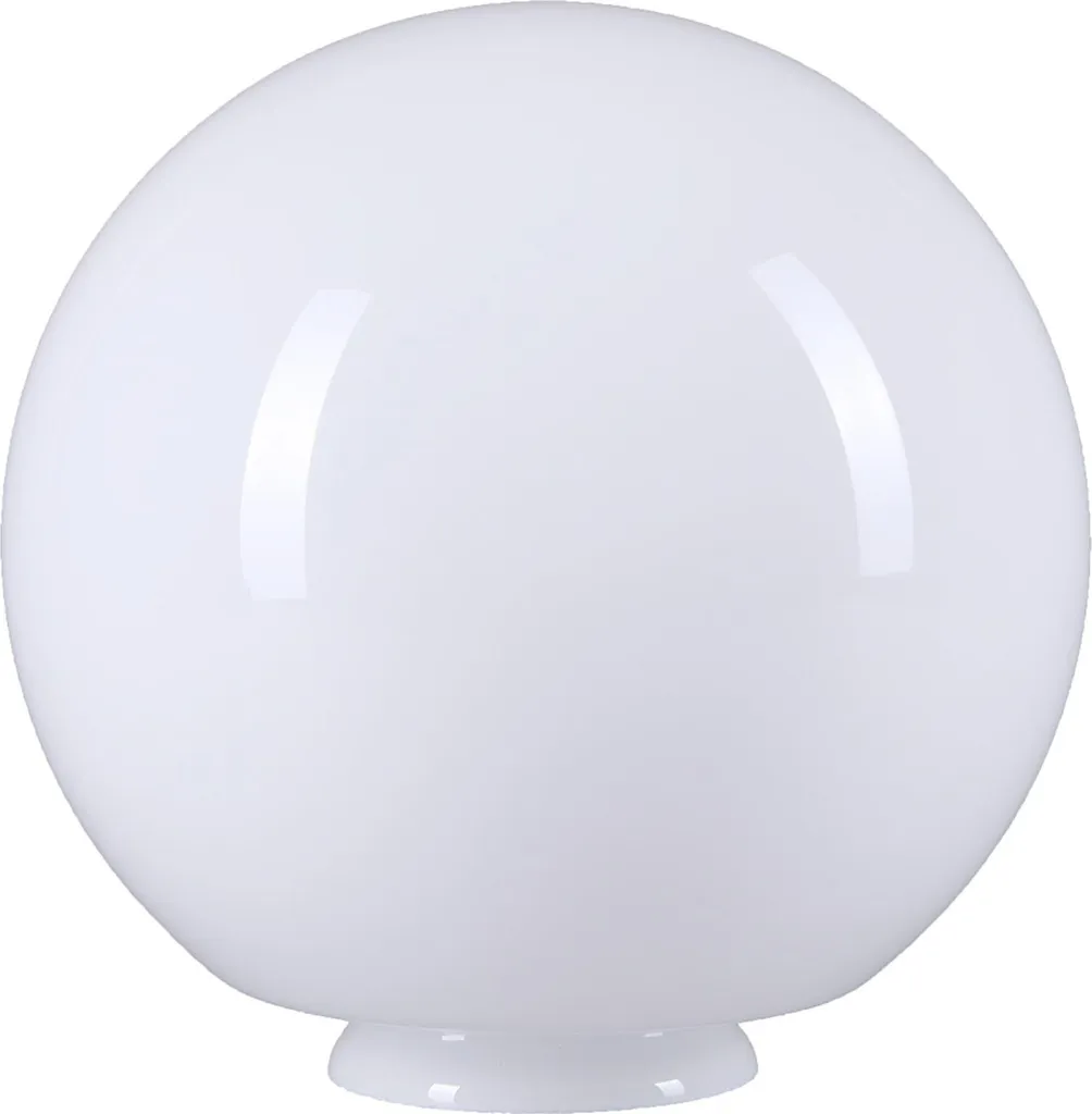 Réparer lampe cassée : Verre sphérique Ø200mm opalin blanc brillant